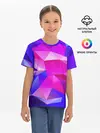 Детская базовая футболка / NEON POLYGON