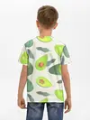 Детская базовая футболка / Авокадо - фруктовый паттерн