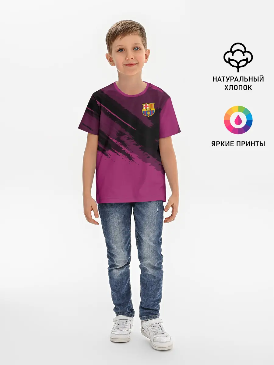 Детская базовая футболка / Barcelona sport