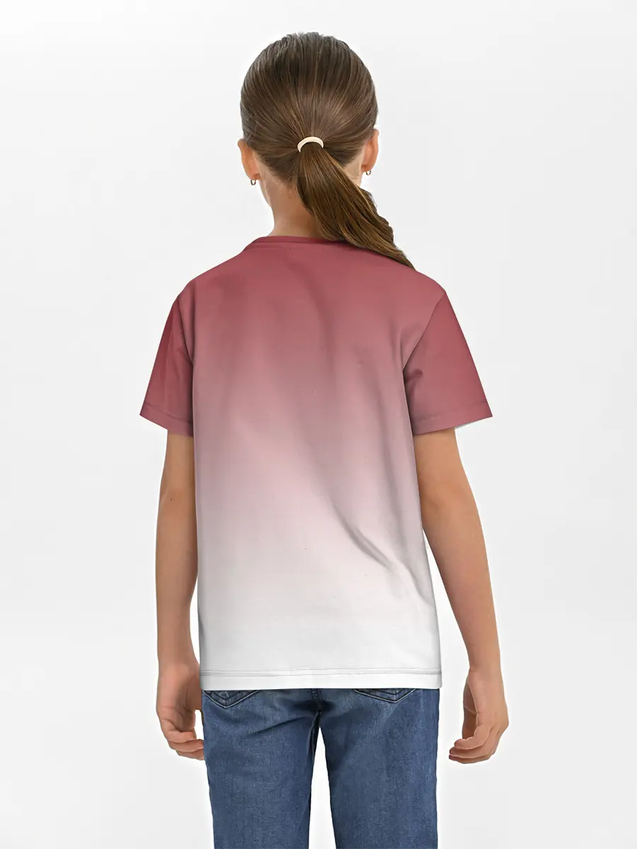 Детская базовая футболка / малышка ушки хвост глаза