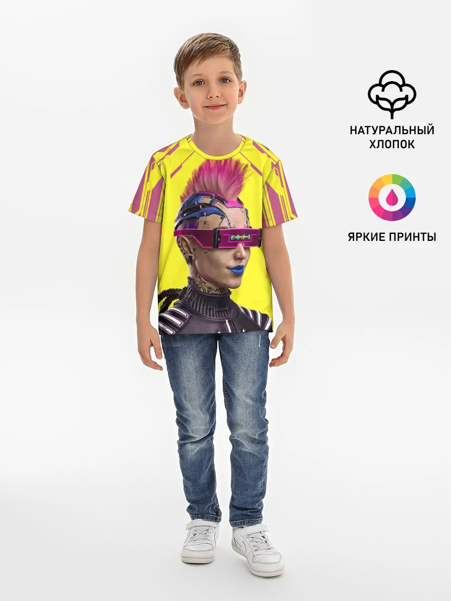 Детская базовая футболка / CYBERPUNK 2077 | КИБЕРПАНК