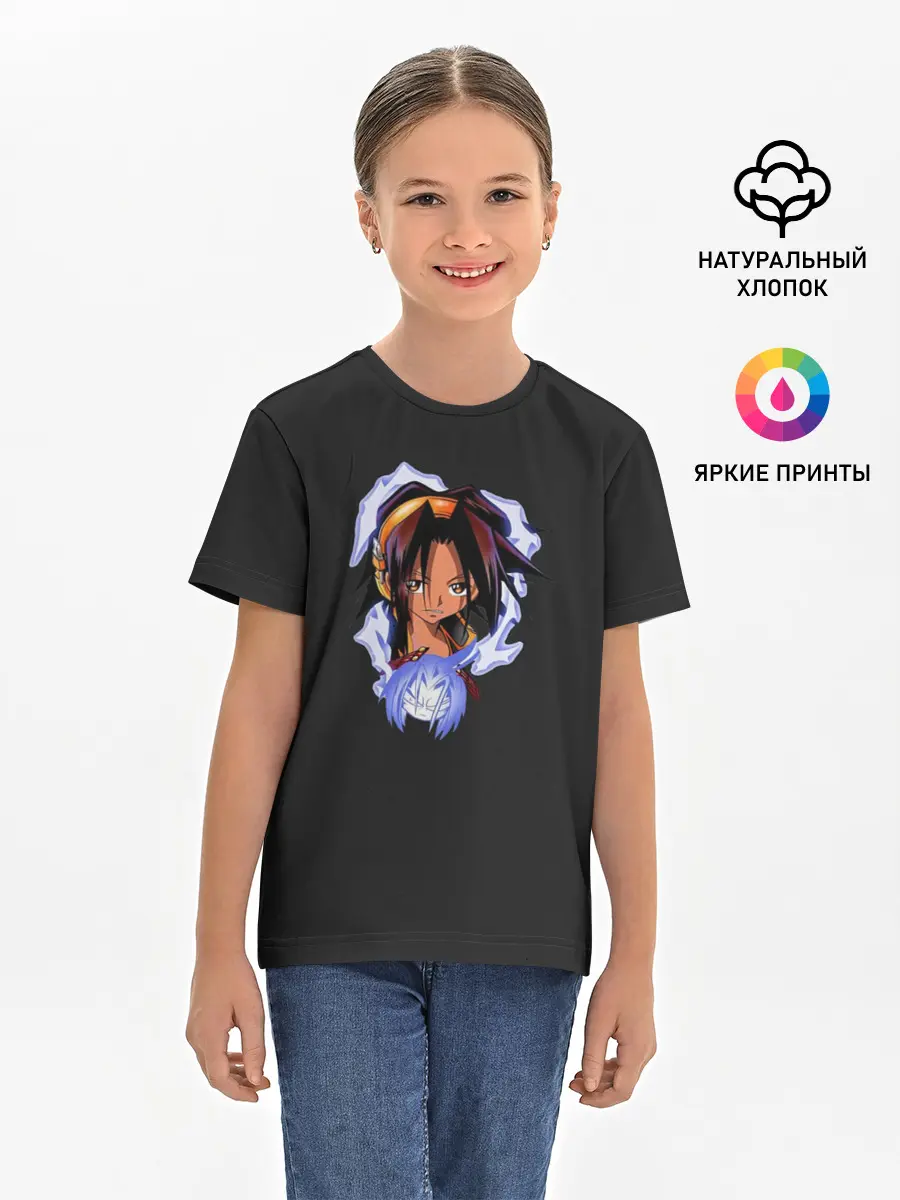 Детская базовая футболка / Shaman King Duet