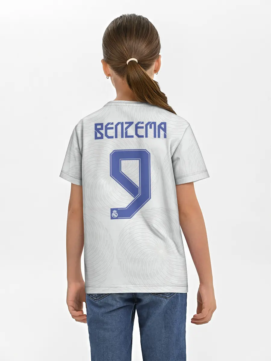 Детская базовая футболка / Бензема Реал Мадрид 2021/2022