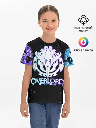 Детская базовая футболка / OVERLORD | оверлорд neon | НЕОН