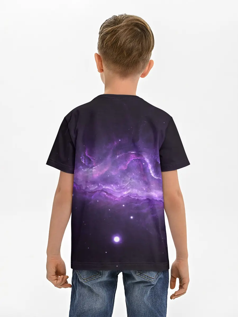 Детская базовая футболка / BTS SPACЕ 3D / БТС КОСМОС