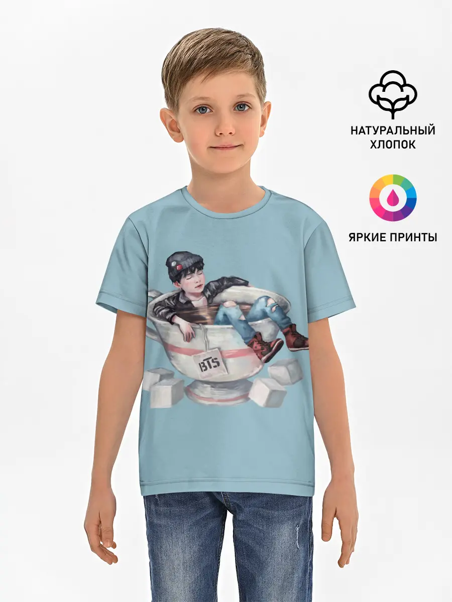 Детская базовая футболка / BTS in cup