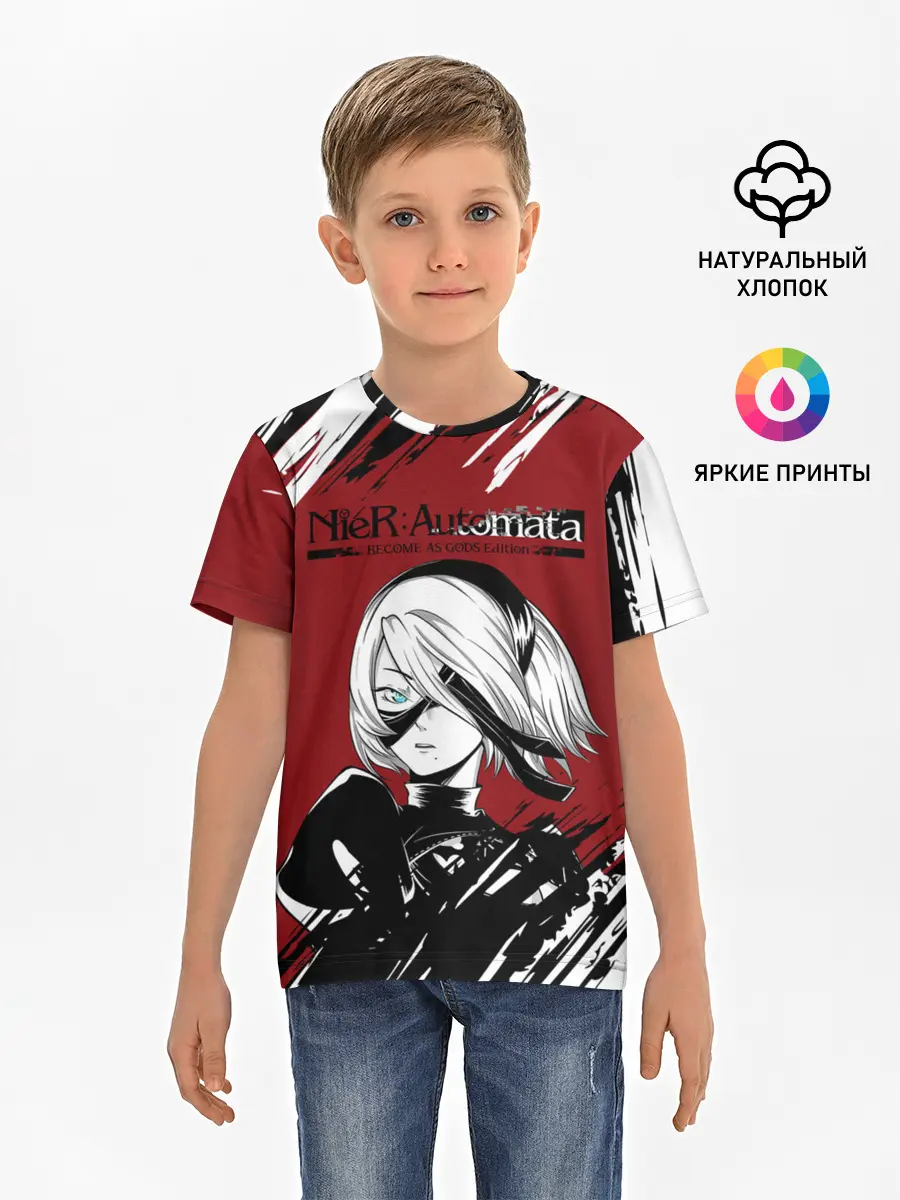 Детская базовая футболка / ЙоРХа | Nier Automata