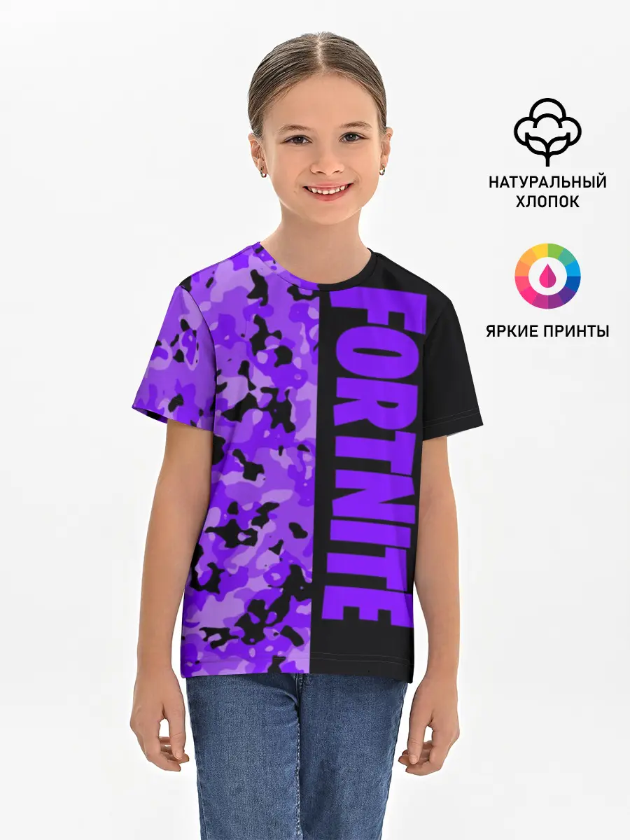 Детская базовая футболка / Fortnite