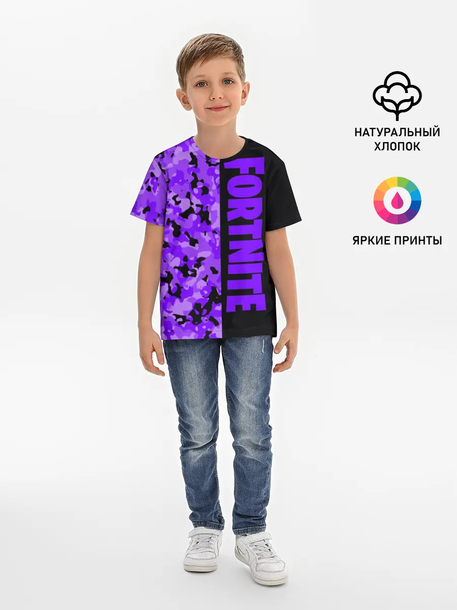 Детская базовая футболка / Fortnite