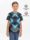 Детская базовая футболка / НЕОНОВЫЕ СТРЕЛКИ 3D