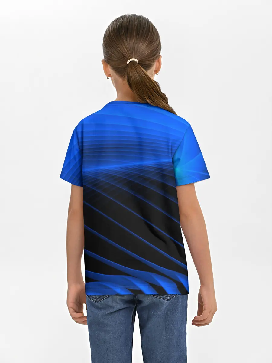 Детская базовая футболка / Неоновые лучи