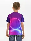 Детская базовая футболка / НЕОНОВЫЙ КРУГ