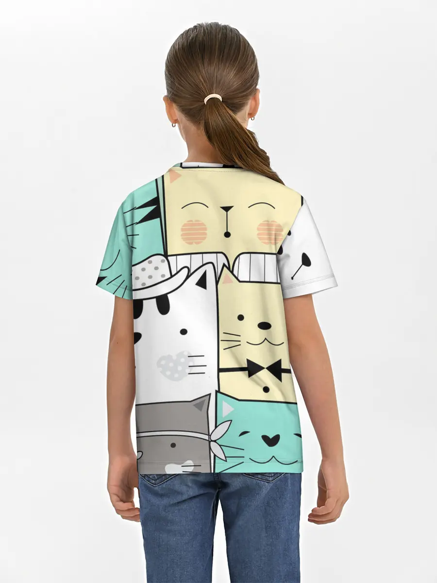 Детская базовая футболка / ДЕЛОВЫЕ КОТЕЙКИ | ЛЮБЛЮ КОТОВ