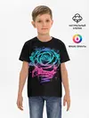 Детская базовая футболка / Неоновая Роза | Neon Rose