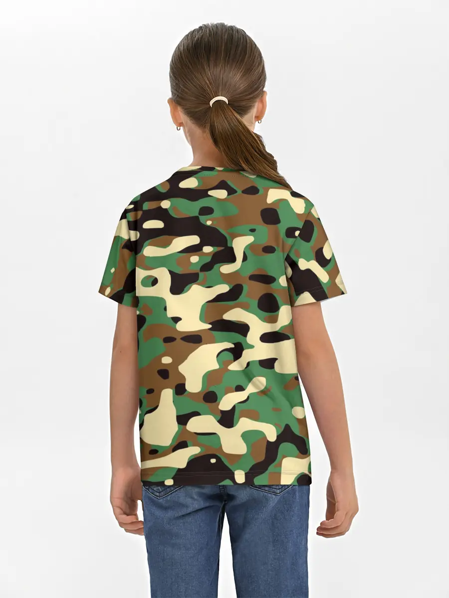 Детская базовая футболка / Камуфляж