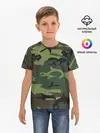 Детская базовая футболка / Военный камуфляж