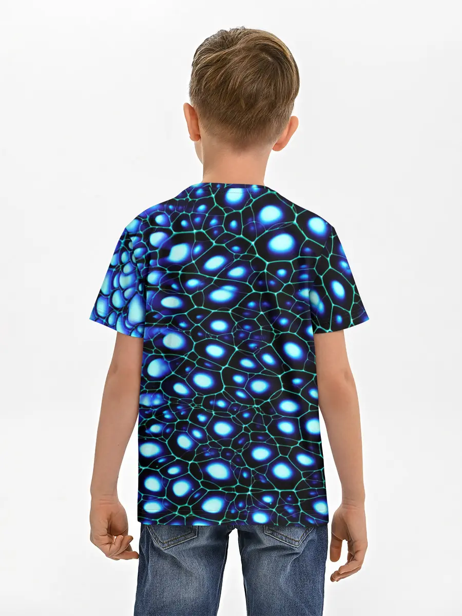 Детская базовая футболка / Абстракция-макрокраска