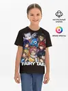 Детская базовая футболка / Fairy Tail logo and heroes