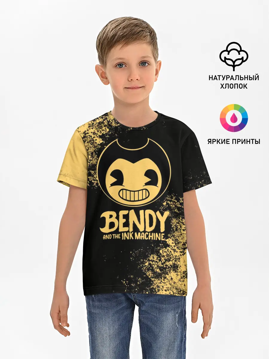 Детская базовая футболка / Bendy And The Ink Machine