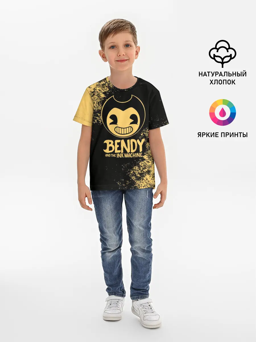 Детская базовая футболка / Bendy And The Ink Machine