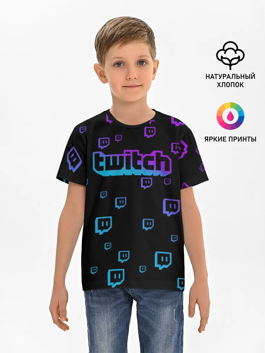 Детская базовая футболка / Twitch
