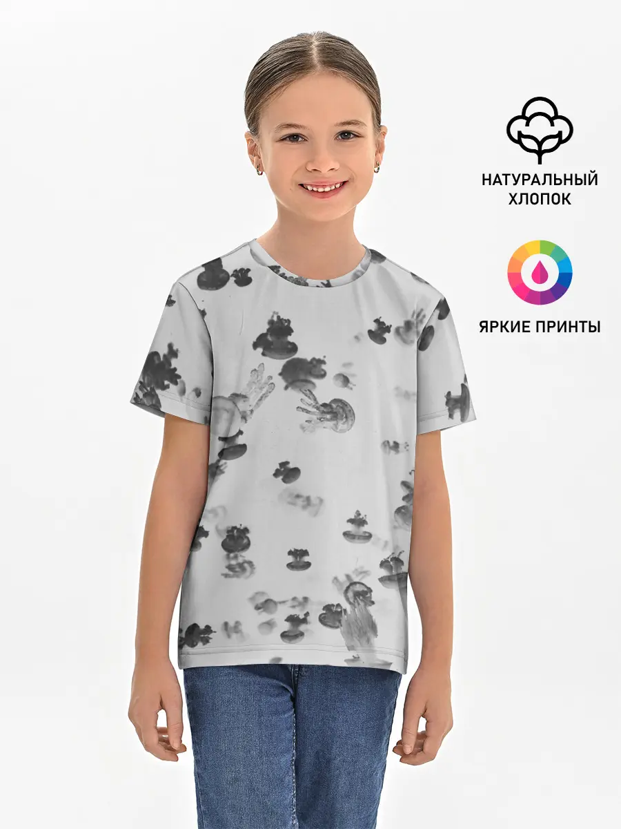 Детская базовая футболка / Медузы