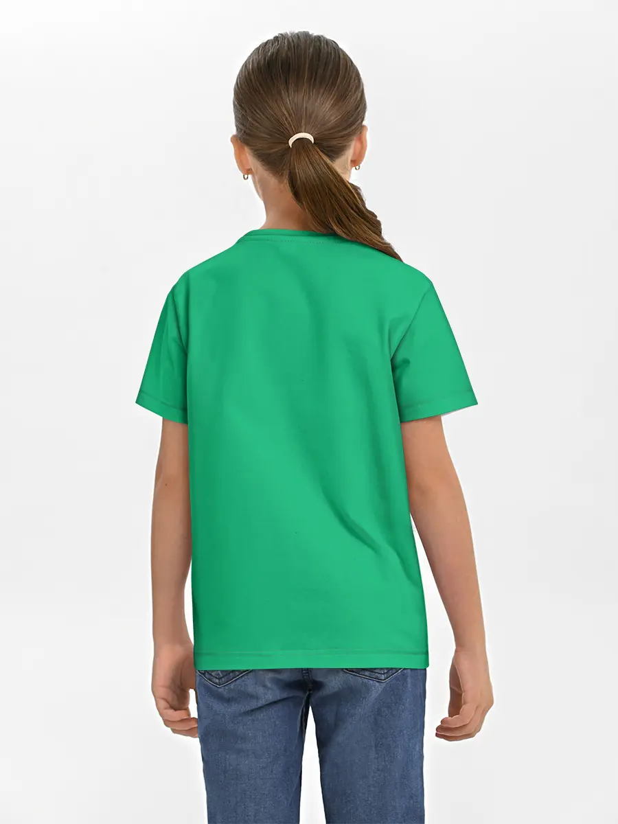 Детская базовая футболка / Хэйло грин
