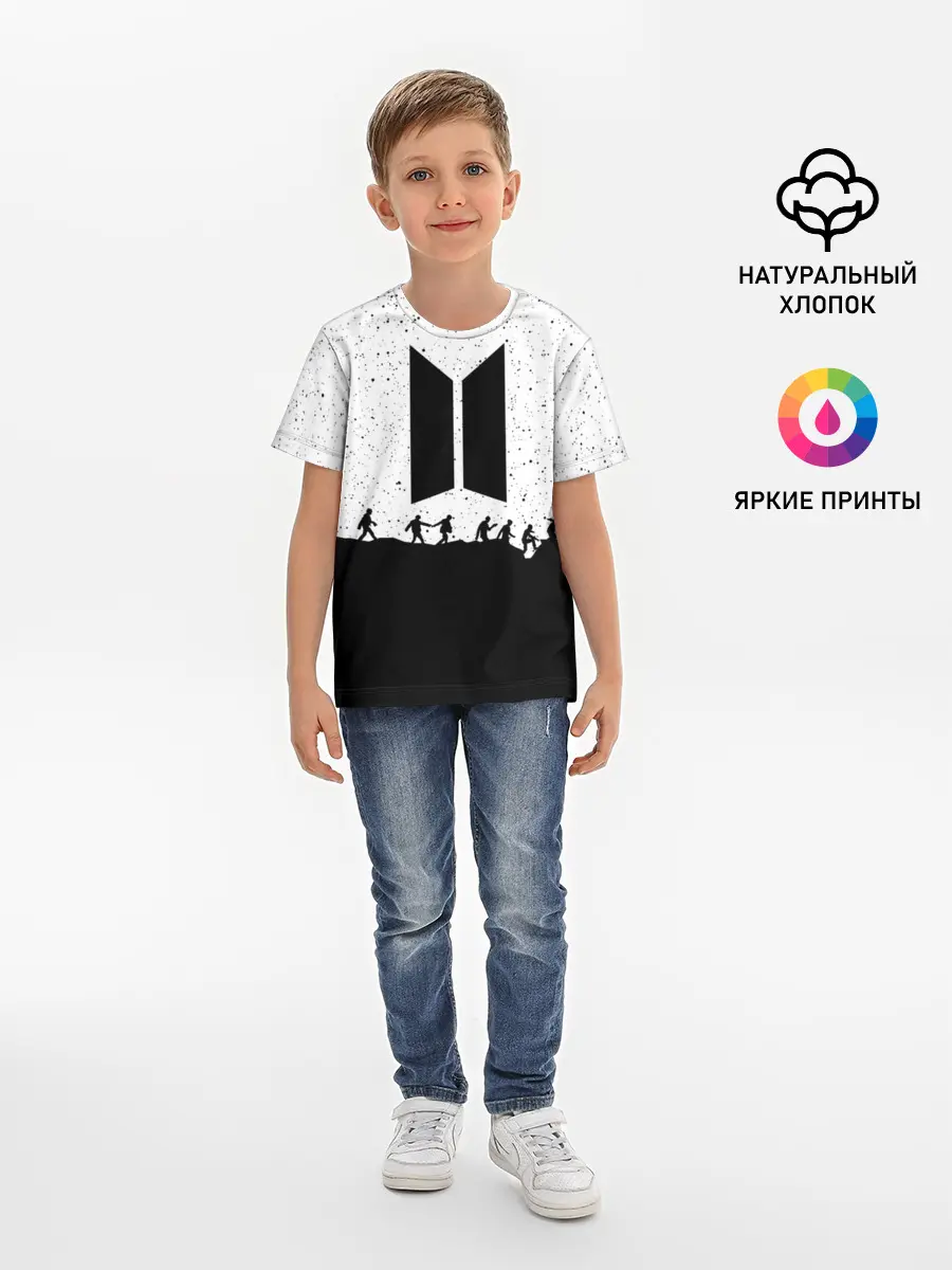 Детская базовая футболка / BTS STARS | БТС ЗВЁЗДЫ