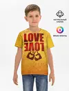 Детская базовая футболка / LOVE