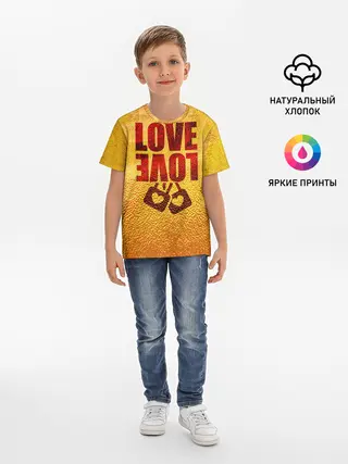 Детская базовая футболка / LOVE