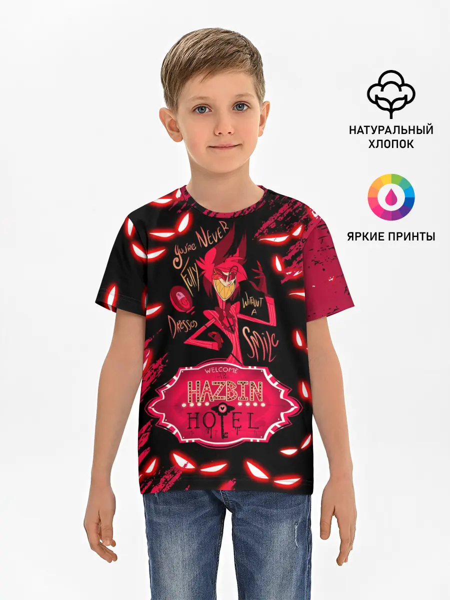 Детская базовая футболка / HAZBIN HOTEL ALASTOR.