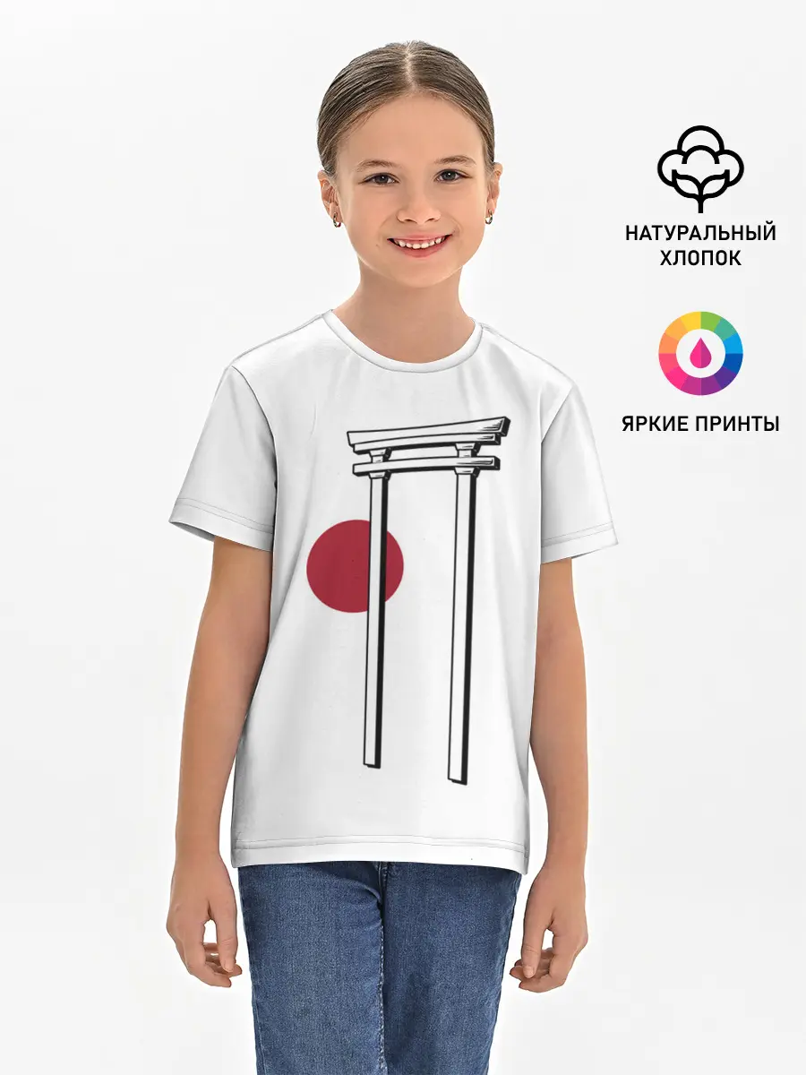 Детская базовая футболка / Япония Тории | Torii in Japan