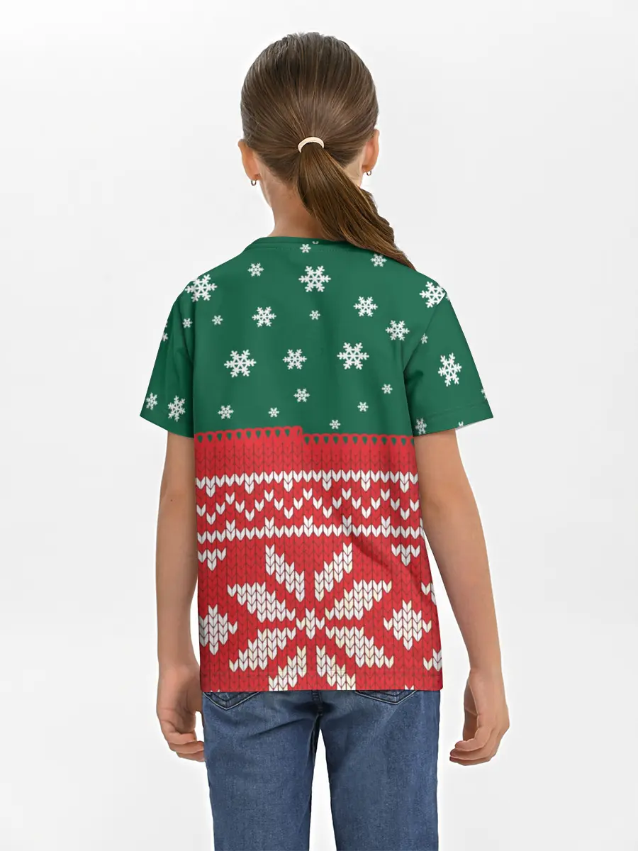 Детская базовая футболка / Новогодний Дмитрий