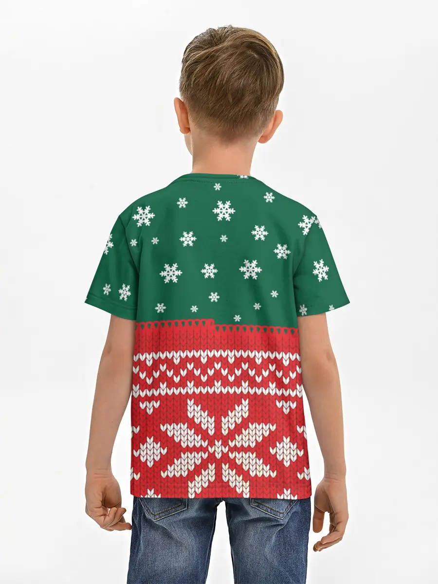 Детская базовая футболка / Новогодний Дмитрий