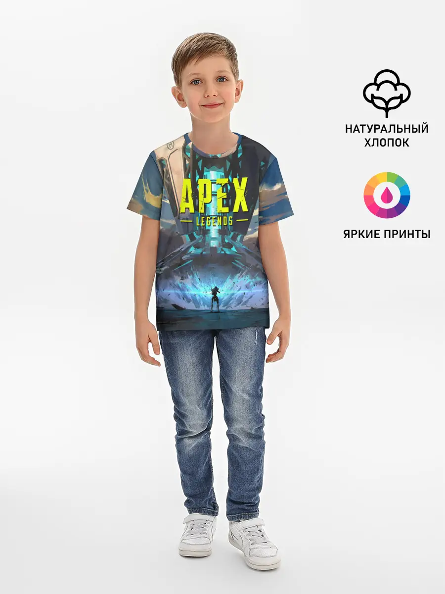 Детская базовая футболка / APEX Legends boom