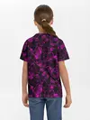 Детская базовая футболка / Абстрактный узор цвета фуксия