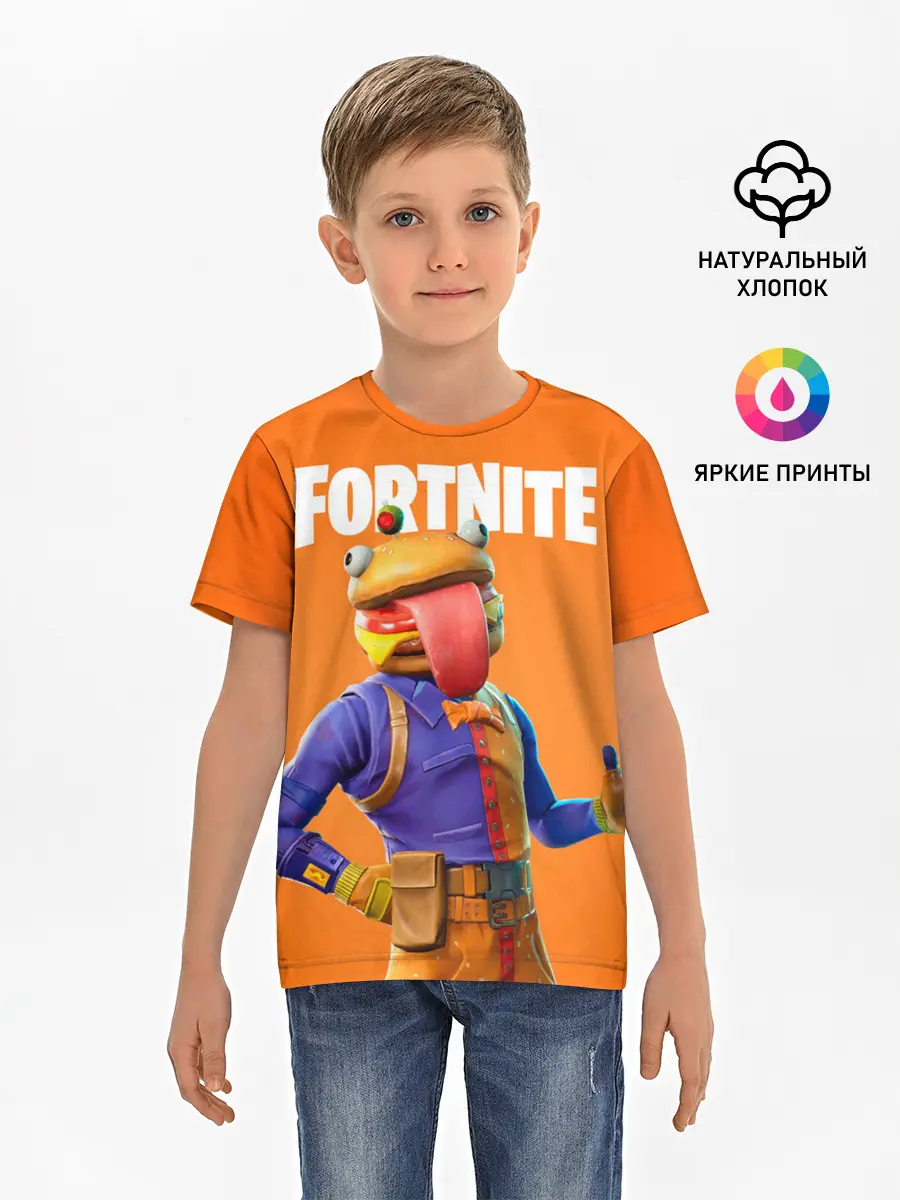 Детская базовая футболка / Fortnite