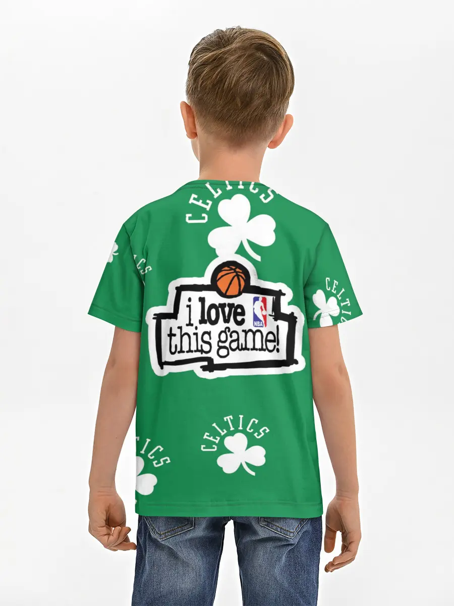 Детская базовая футболка / Boston celtics, nba