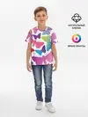 Детская базовая футболка / БАБОЧКИ ПАТТЕРН | BUTTERFLY PATTERN