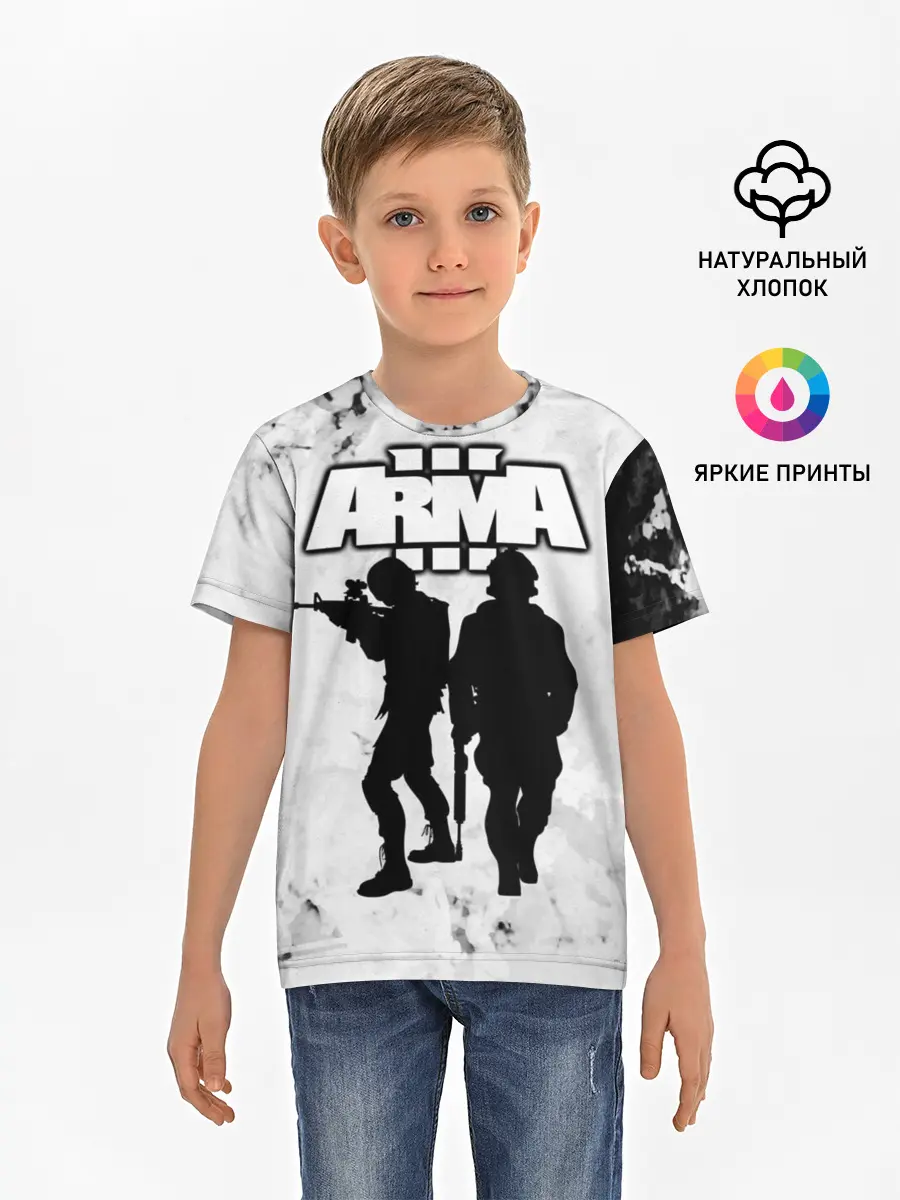 Детская базовая футболка / Arma / Арма,Tactical Simulator