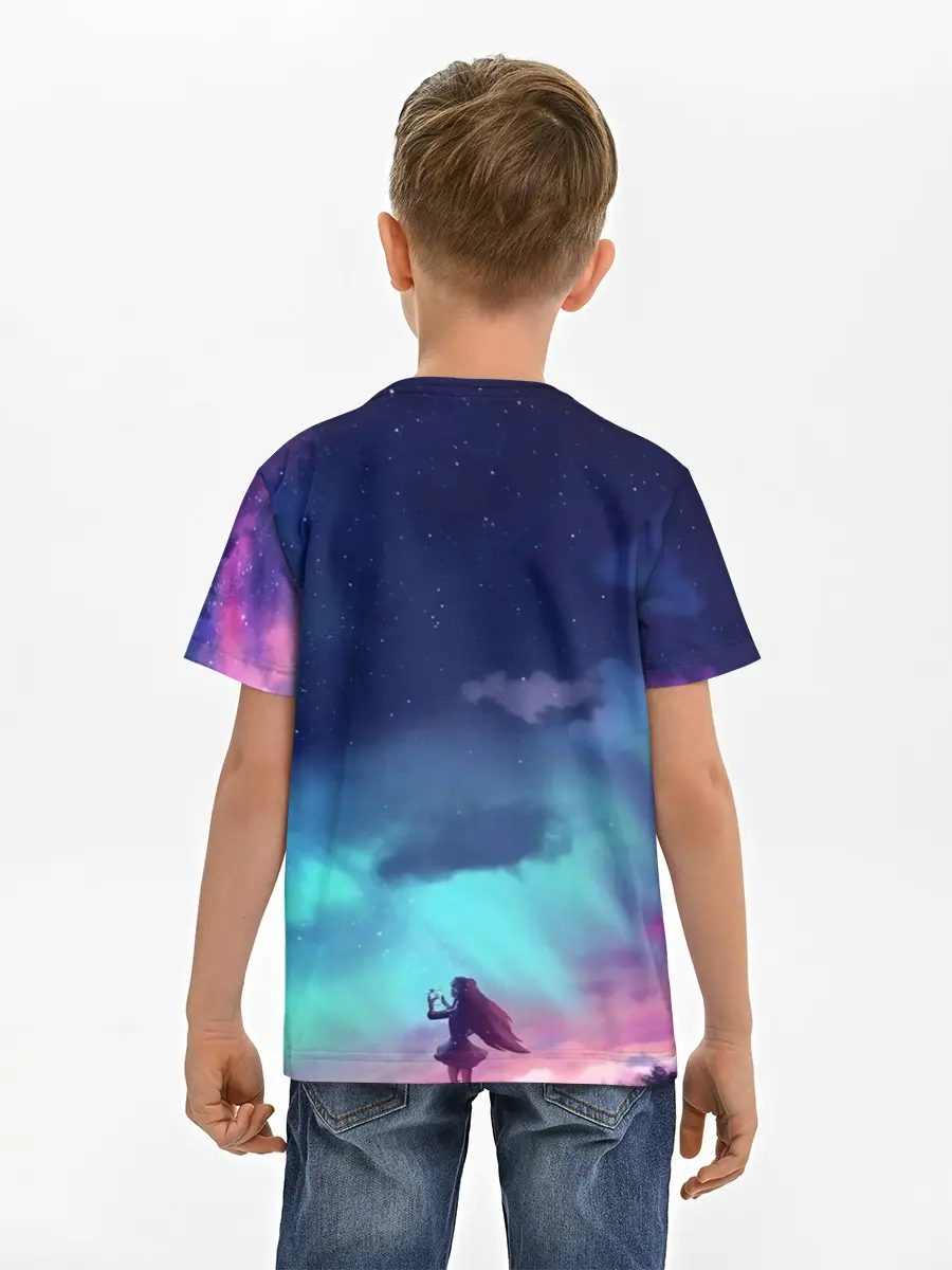 Детская базовая футболка / Фейри Тейл рассвет