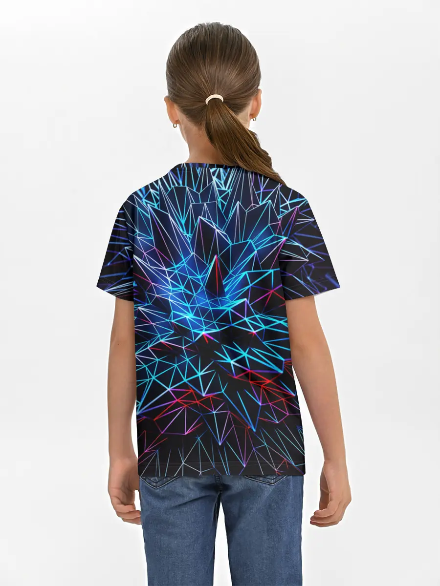 Детская базовая футболка / NEON GEOMETRY