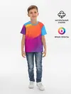 Детская базовая футболка / ТЕКСТУРА ГРАДИЕНТА
