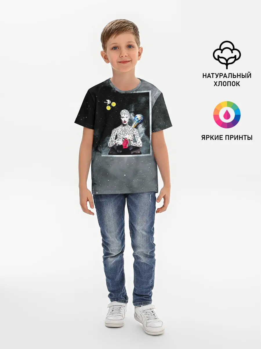 Детская базовая футболка / Космос / Абстракция