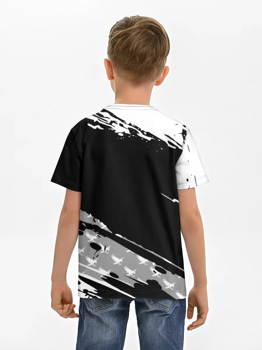 Детская базовая футболка / Haikyuu!! Ворон иероглиф