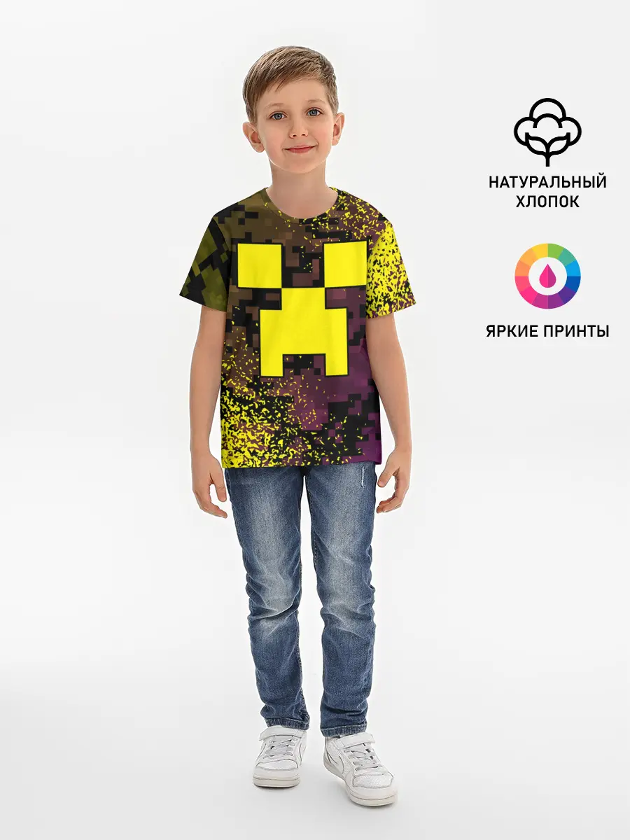 Детская базовая футболка / MINECRAFT / МАЙНКРАФТ