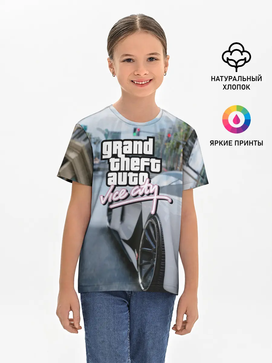 Детская базовая футболка / Vice city