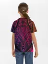 Детская базовая футболка / Фиолетовый узор 3D