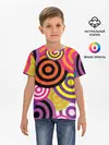 Детская базовая футболка / Аннотация разноцветных кругов