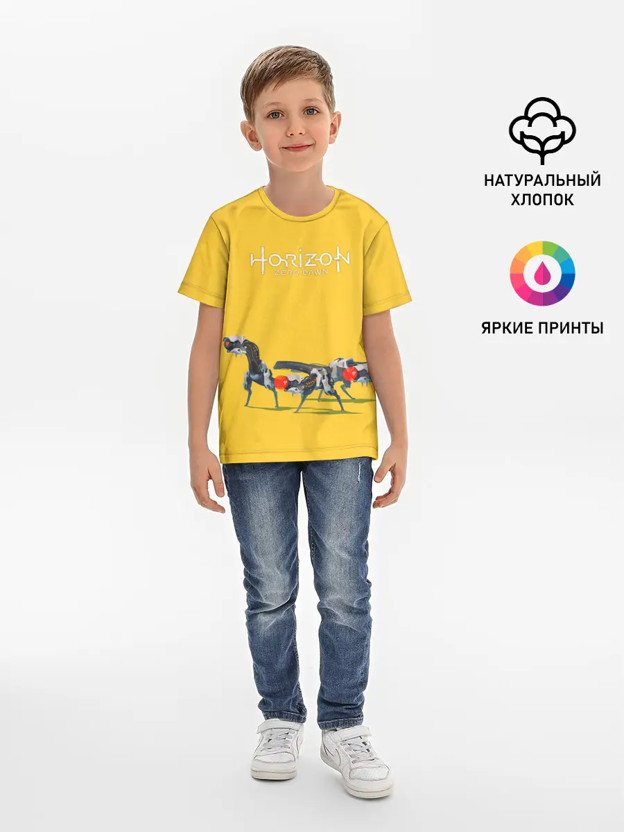 Детская базовая футболка / Элой на охоте